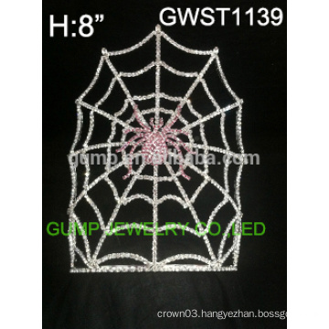 spider rhinestone Halloween pageant tiara